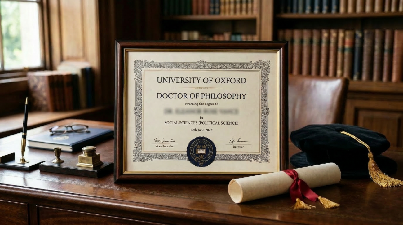 example of a PhD Diploma