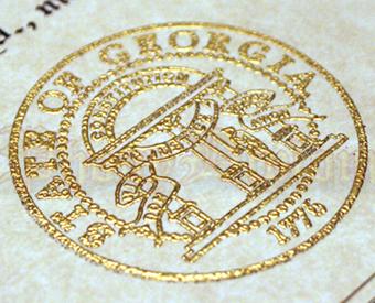 Raised "Puffy Ink" Actual State Emblem