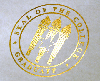 Flat Gold Foil Emblem